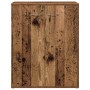 Aparador de madera contrachapada madera envejecida 60x30x75 cm