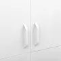 Armario de acero blanco 90x50x180 cm de vidaXL, Armarios roperos - Ref: Foro24-336251, Precio: 282,78 €, Descuento: %