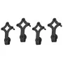 Black steel sliding door hardware kit 2 units 183 cm by vidaXL, doorframes - Ref: Foro24-3059840, Price: 118,87 €, Discount: %