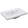 Lavabo encastrado de cerámica blanco 61x39,5x18,5 cm