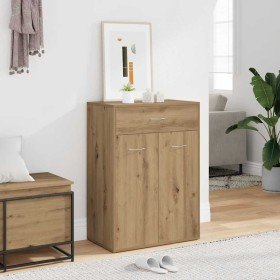 Mueble zapatero madera de ingeniería roble artisan 60x35x84 cm en Zapateros y organizadores de calzado | Comprar online en Foro2