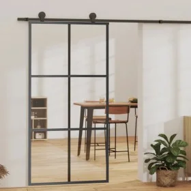 Schiebetür mit ESG Glas und Aluminium Beschlägen 102x205 cm von vidaXL, Türen - Ref: Foro24-3081948, Preis: 287,86 €, Rabatt: %