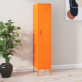 Orangefarbener Stahlschließfachschrank 35x46x180 cm von vidaXL, Schließfächer und Lagerschränke - Ref: Foro24-336255, Preis: ...