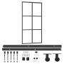 Schiebetür mit ESG Glas und Aluminium Beschlägen 102x205 cm von vidaXL, Türen - Ref: Foro24-3081948, Preis: 280,78 €, Rabatt: %