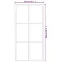 Schiebetür mit ESG Glas und Aluminium Beschlägen 102x205 cm von vidaXL, Türen - Ref: Foro24-3081948, Preis: 280,78 €, Rabatt: %