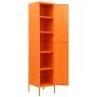 Orangefarbener Stahlschließfachschrank 35x46x180 cm von vidaXL, Schließfächer und Lagerschränke - Ref: Foro24-336255, Preis: ...