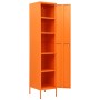 Orangefarbener Stahlschließfachschrank 35x46x180 cm von vidaXL, Schließfächer und Lagerschränke - Ref: Foro24-336255, Preis: ...