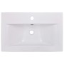 Lavabo encastrado de cerámica blanco 61x39,5x18,5 cm