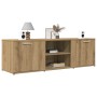 Mueble de TV madera de ingeniería roble artesanal 120x34x37 cm
