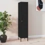 Black steel locker cabinet 35x46x180 cm by vidaXL, Lockers and storage cabinets - Ref: Foro24-336259, Price: 203,69 €, Discou...