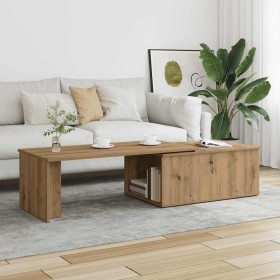 Mesa de centro madera de ingeniería roble artisan 150x50x35 cm