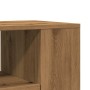 Mueble TV ruedas madera ingeniería roble artisan 102x34,5x43cm
