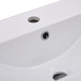 Lavabo encastrado de cerámica blanco 61x39,5x18,5 cm
