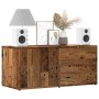 Mueble de TV madera ingeniería madera envejecida 80x34x35,5 cm