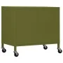 Armario de almacenamiento acero verde oliva 60x35x56 cm de vidaXL, Taquillas y armarios de almacenamiento - Ref: Foro24-33626...