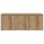 Mueble para TV madera contrachapada roble artisan 80x34x30 cm