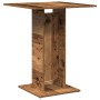 Mesa de bistró de madera de ingeniería envejecida 60x60x75 cm