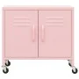 Armario de almacenamiento acero rosa 60x35x56cm de vidaXL, Taquillas y armarios de almacenamiento - Ref: Foro24-336265, Preci...