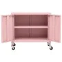 Armario de almacenamiento acero rosa 60x35x56cm de vidaXL, Taquillas y armarios de almacenamiento - Ref: Foro24-336265, Preci...