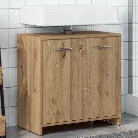 Mueble de lavabo de baño madera roble artisan 60x33x60 cm en Muebles de baño | Comprar online en Foro24