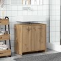 Mueble de lavabo de baño madera roble artisan 60x33x60 cm
