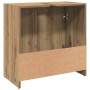 Mueble de lavabo de baño madera roble artisan 60x33x60 cm