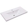 Lavabo encastrado de cerámica blanco 81x39,5x18,5 cm