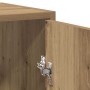 Mueble de baño con espejo de madera ingeniería roble artesanal