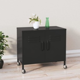 Black steel storage cabinet 60x35x56cm by vidaXL, Lockers and storage cabinets - Ref: Foro24-336268, Price: 123,81 €, Discoun...