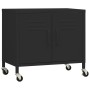 Black steel storage cabinet 60x35x56cm by vidaXL, Lockers and storage cabinets - Ref: Foro24-336268, Price: 123,81 €, Discoun...