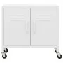 White steel storage cabinet 60x35x56 cm by vidaXL, Lockers and storage cabinets - Ref: Foro24-336269, Price: 124,01 €, Discou...
