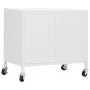 White steel storage cabinet 60x35x56 cm by vidaXL, Lockers and storage cabinets - Ref: Foro24-336269, Price: 124,01 €, Discou...