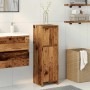 Armario de baño madera contrachapada envejecida 30x30x95 cm
