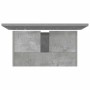 Set muebles de baño 2 piezas madera contrachapada gris hormigón