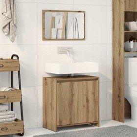 Juego de muebles baño 2 piezas madera ingeniería roble artisan en Muebles de baño | Comprar online en Foro24