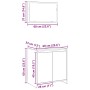 Juego de muebles baño 2 piezas madera ingeniería roble artisan