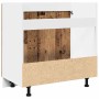 Mueble bajo fregadero "Lyon" de madera vieja, 80 x 46 x 81,5
