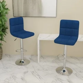 Küchenhocker 2 Einheiten aus blauem Stoff von vidaXL, Küchenhocker - Ref: Foro24-334243, Preis: 134,70 €, Rabatt: %