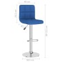 Küchenhocker 2 Einheiten aus blauem Stoff von vidaXL, Küchenhocker - Ref: Foro24-334243, Preis: 137,25 €, Rabatt: %