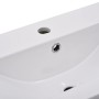 Lavabo encastrado de cerámica blanco 81x39,5x18,5 cm