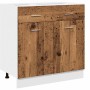 Cajón inferior "Lyon" de madera vieja, 80 x 46 x 81,5 cm