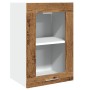 Vitrina colgante "Lyon" de madera vieja, 40 x 31 x 60 cm