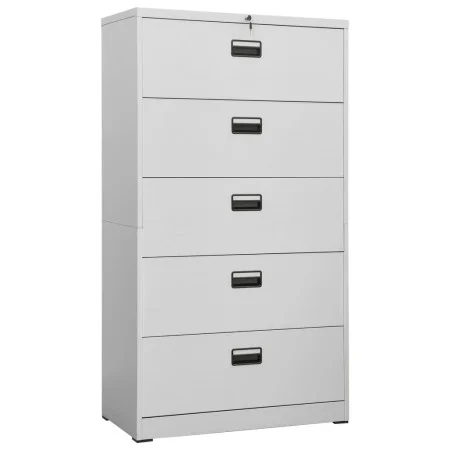 Light gray steel filing cabinet 90x46x164 cm by vidaXL, Filing cabinets - Ref: Foro24-336299, Price: 311,91 €, Discount: %