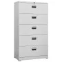 Light gray steel filing cabinet 90x46x164 cm by vidaXL, Filing cabinets - Ref: Foro24-336299, Price: 311,91 €, Discount: %