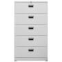 Hellgrauer Aktenschrank aus Stahl, 90 x 46 x 164 cm von vidaXL, Aktenschränke - Ref: Foro24-336299, Preis: 315,21 €, Rabatt: %