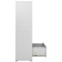 Light gray steel filing cabinet 90x46x164 cm by vidaXL, Filing cabinets - Ref: Foro24-336299, Price: 315,21 €, Discount: %