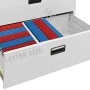 Light gray steel filing cabinet 90x46x164 cm by vidaXL, Filing cabinets - Ref: Foro24-336299, Price: 311,91 €, Discount: %