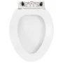 Weißer WC-Sitz mit Absenkautomatik und Schnellverschluss von vidaXL, Toiletten- und Bidetsitze - Ref: Foro24-145019, Preis: 2...