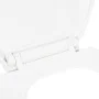 Weißer WC-Sitz mit Absenkautomatik und Schnellverschluss von vidaXL, Toiletten- und Bidetsitze - Ref: Foro24-145019, Preis: 2...