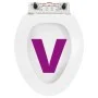 Weißer WC-Sitz mit Absenkautomatik und Schnellverschluss von vidaXL, Toiletten- und Bidetsitze - Ref: Foro24-145019, Preis: 2...